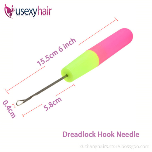 Wholesale Big Plastic Handle Hook Pulling Hook Needle Ventilating Wig Needle In Hair Extension Tools